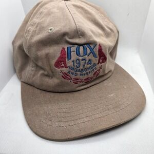 Modern Fox Racing Hat 1974 Vagabonds‎ and Misfits Baseball Cap Tan Logo 2023 Hat